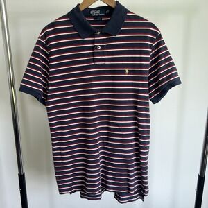 Vintage Ralph Lauren Polo Men's Custom Fit Preppy Classic Golf Shirt Sz XL